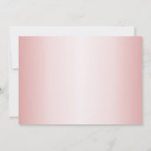 招待状40歳の誕生日パーティー、レトロなバラ金ゴールド 招待状 (裏面)