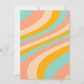 招待状40thバースデーパーティーパステルレトロシック 招待状 (裏面)