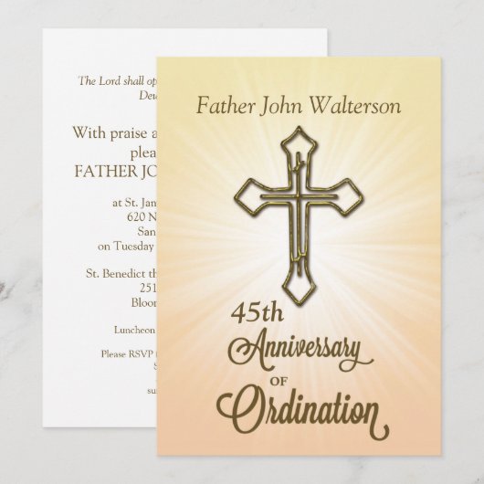 招待状45周年 招待状 (正面/裏面)