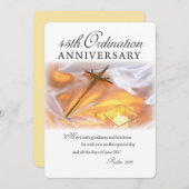 招待状45th調整の記念日、クロス、缶 招待状 (正面/裏面)