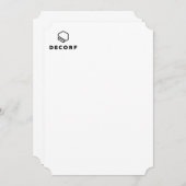 招待状4.5インチx 6.25インチ 招待状 (正面/裏面)