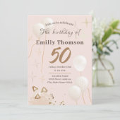 招待状50歳の誕生日 招待状 (スタンド正面)