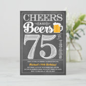 招待状75年のへの応援そしてビール誕生日の 招待状 (スタンド正面)