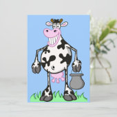 招待状「おもしろいcow」 招待状 (スタンド正面)