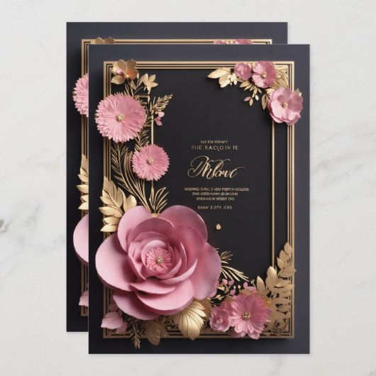 招待状 & お知らせ (正面/裏面)