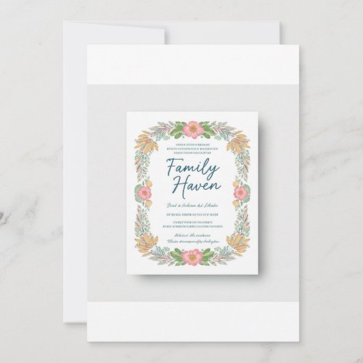 招待状 & お知らせ (裏面)