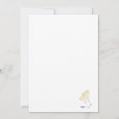 招待状 & お知らせ :  ワインボトルとグラス (裏面)