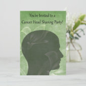 招待状、がん支持体頭剃りパーティー 招待状 (スタンド正面)