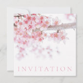 招待状:さくらんぼの花。 サンキューカード (正面)