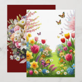 招待状&ひな形>招待状&発表 招待状 (正面/裏面)