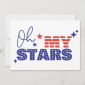 招待状 わが星条旗よ。独立記念日 (裏面)