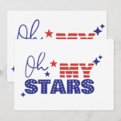 招待状 わが星条旗よ。独立記念日 (正面/裏面)