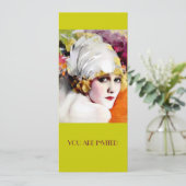 招待状、アンナ・ニルソン　メタリックゴールドストックにて 招待状 (スタンド正面)