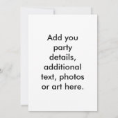 招待状-アーポップ・アートのトワイン 招待状 (裏面)