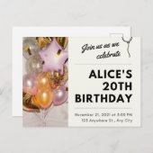 招待状🥳🎉🎂 インビテーションポストカード (正面/裏面)