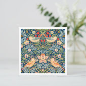 招待状:ウィリアム・モリス：イチゴ泥棒 招待状 (スタンド正面)