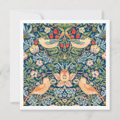 招待状:ウィリアム・モリス：イチゴ泥棒 招待状 (正面)