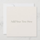 招待状:ウィリアム・モリス：グリーンジャスミンデザイン 招待状 (裏面)