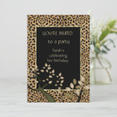 招待状 エレガント ヒョウの木 花 (スタンド正面)