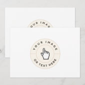 招待状 - オーダーメイド (画像/テキストを追加) (正面/裏面)