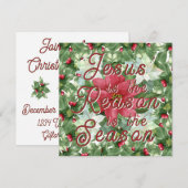 招待状 - クリスマスの本当の意味 (正面/裏面)