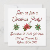 招待状 - クリスマスの本当の意味 (裏面)