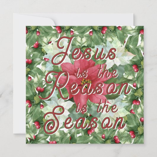 招待状 - クリスマスの理由はイエス (正面)