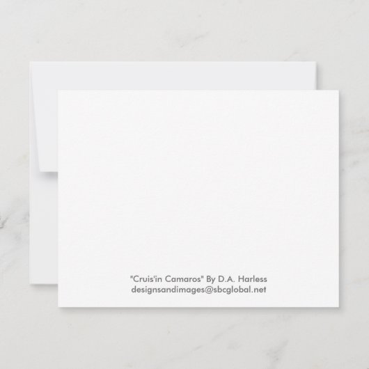 招待状 – クルーズインカマロス (裏面)