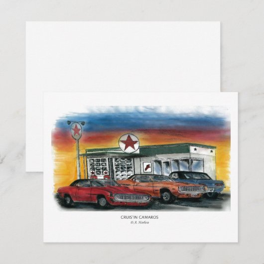 招待状 – クルーズインカマロス (正面/裏面)