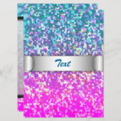 招待状 グリッター グラフィック 背景 (正面/裏面)