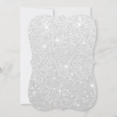 招待状 – シルバーグリッターファブスイート16 (裏面)