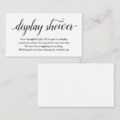 招待状-シンプルのための表示シャワーの挿入物 エンクロージャーカード (正面/裏面)