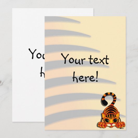 招待状-タイガー 招待状 (正面/裏面)
