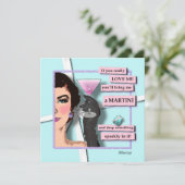 招待状-ダイヤモンド&マーティニス 招待状 (スタンド正面)