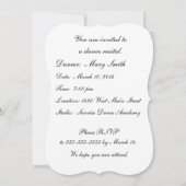 招待状、ダンスリサイタル、バレリーナ 招待状 (裏面)