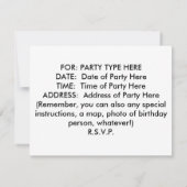 招待状-ハート 感じ 招待状 (裏面)