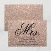 招待状-バラ金ゴールドFab Mrs. Shawer 招待状 (正面/裏面)