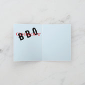 招待状：バーベキューの夢 招待状 (内部)