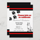 招待状（パター/クーガー/プーマブラック/赤） 招待状 (正面/裏面)