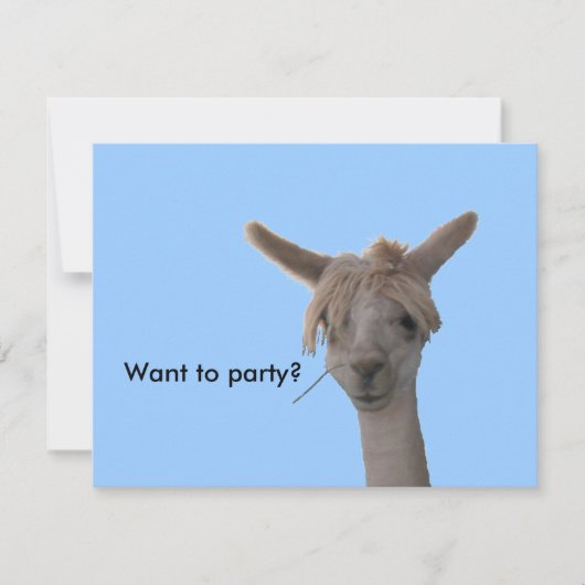 招待状-パーティーする 招待状 (正面)