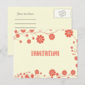 招待状 - ブライズシャワー (正面/裏面)