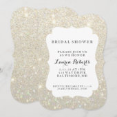 招待状-ブライダルシャワーデイファブ-ホワイト金ゴールド 招待状 (正面/裏面)