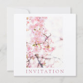 招待状:ブライダルシャワー:さくらんぼブロッサム店 招待状 (正面)