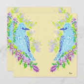 招待状 ブルーバード (正面/裏面)