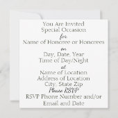 招待状 – ホワイトアジア (裏面)