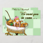 招待状 - マルチユース - ポテト ベイビー スパッド (正面/裏面)