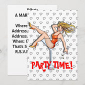 招待状-マルティーニの女の子、オリビア 招待状 (正面/裏面)