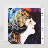 招待状,マーサ·マンスフィールド,金属金ゴールド株 招待状 (正面)