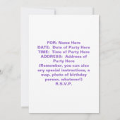 招待状 – ミッドナイトカウボーイブーツ (裏面)