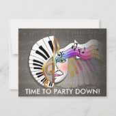 招待状 – ミュージックマスク (正面)